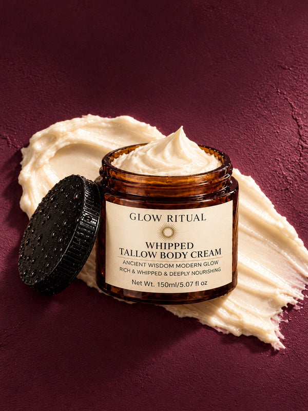 Whipped Tallow Body Cream – Grass-Fed Tallow • Niacinamide • Urea • Shea • Jojoba Oil (Pre-order)