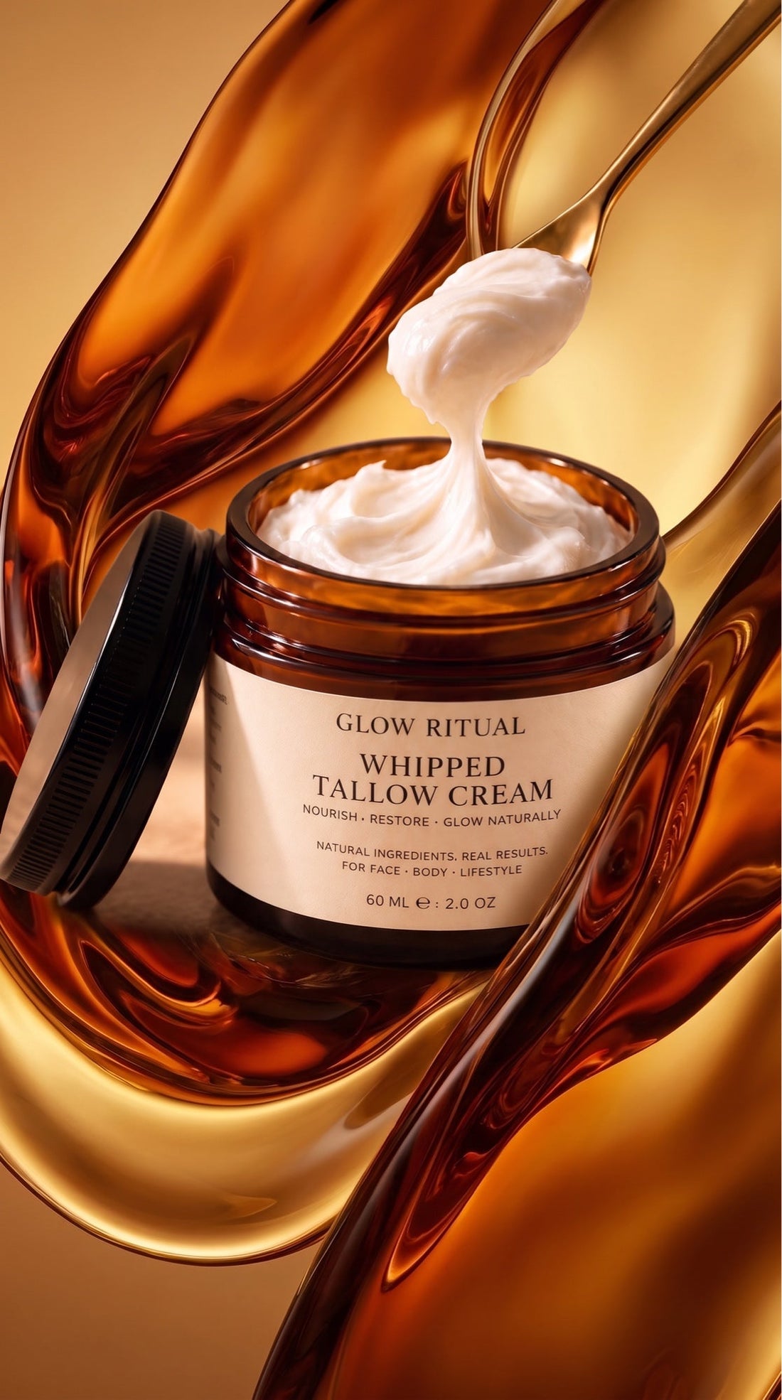 Glow Ritual Whipped Tallow Cream texture