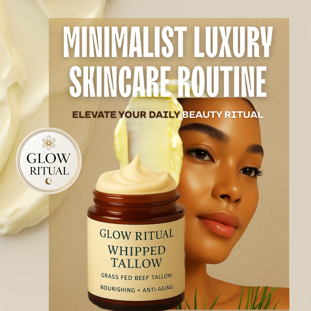 Glow Ritual Whipped Tallow Nourishing Anti-Aging Skin Food - Minimalist Luxury Skincare — One Jar. Endless Glow.