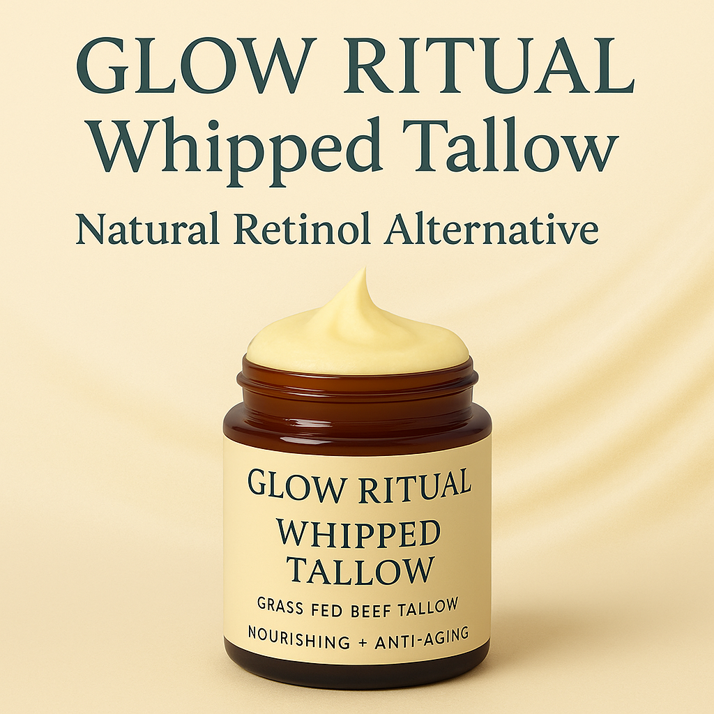 Glow Ritual Whipped Tallow Nourishing Anti-Aging Skin Food - Minimalist Luxury Skincare — One Jar. Endless Glow.