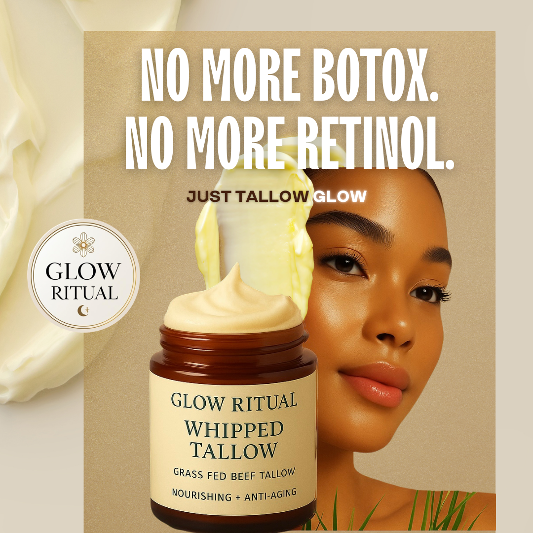 Glow Ritual Whipped Tallow Nourishing Anti-Aging Skin Food - Minimalist Luxury Skincare — One Jar. Endless Glow.