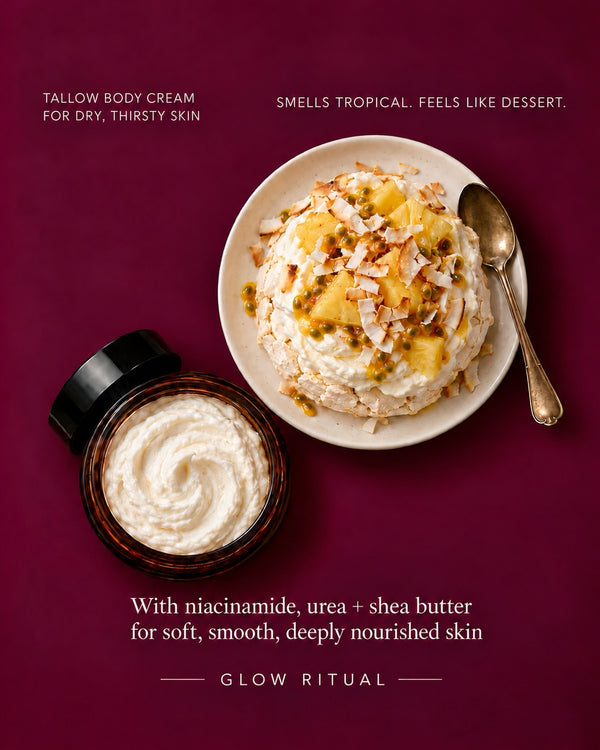 Whipped Tallow Body Cream – Grass-Fed Tallow • Niacinamide • Urea • Shea • Jojoba Oil (Pre-order)